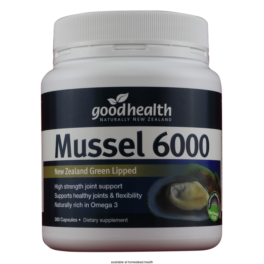 Good Health Mussel 6000 300 Capsules High Strength Joint Support healthy joints 