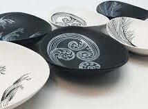 JO LUPING PORCELAIN BOWLS - Black & White Designs, 10cm