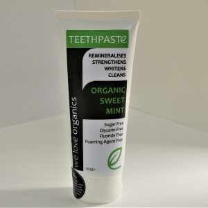 buy we love organics minty sweet teethpaste toothpaste tube