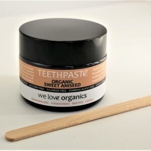 buy we love organics aniseed teethpaste toothpaste jar